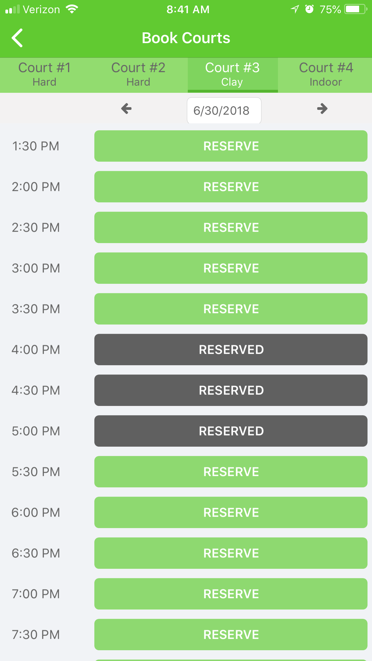 CourtReserve mobile scheduler CourtReserve mobile scheduler