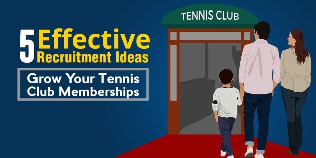 Young family entering tennis club.