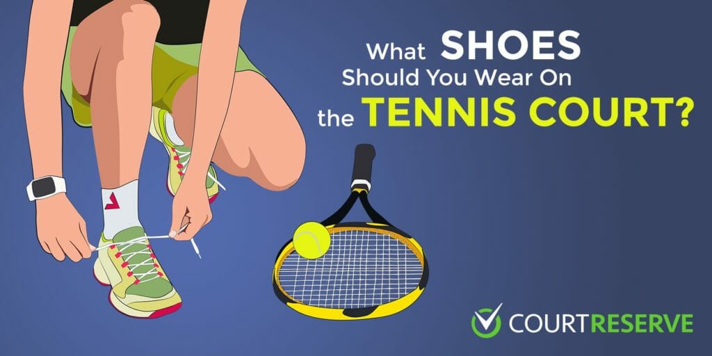 tennis player tying shoes
